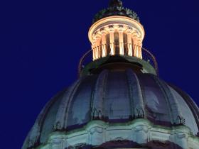 cupola di San Giorgio di notte a Ragusa Ibla