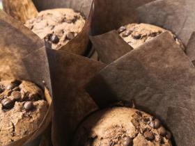 home made chocolate muffin