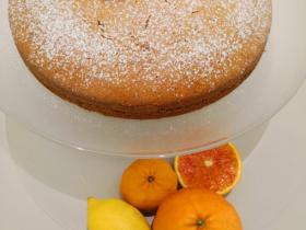 home made orange cake