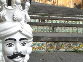 moro's head made with ceramic of Caltagirone